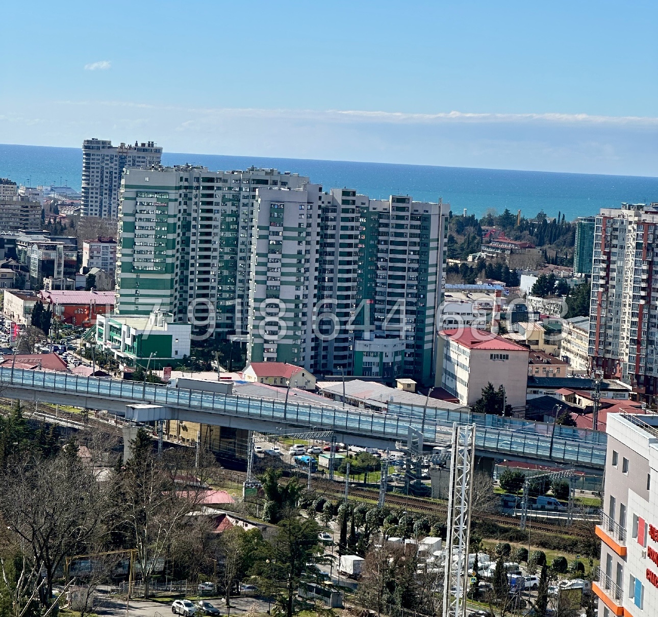 № 337 р. Большая квартира с видом на море в ЖК Огни Сочи - миниатюра 13