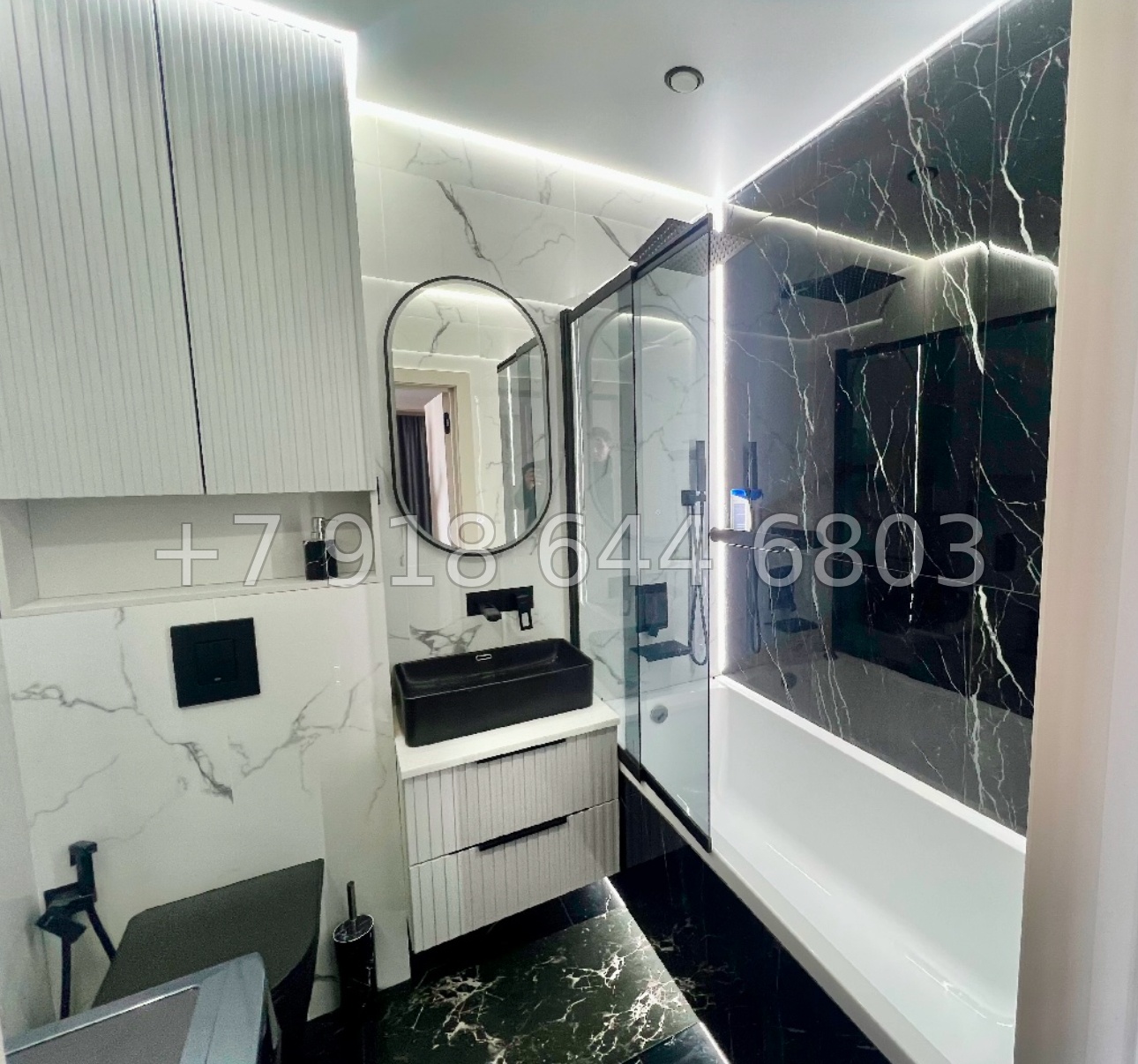 № 375 р. Трёхкомнатная квартира с прямым видом на Чёрное море в городе Сочи  - миниатюра 3