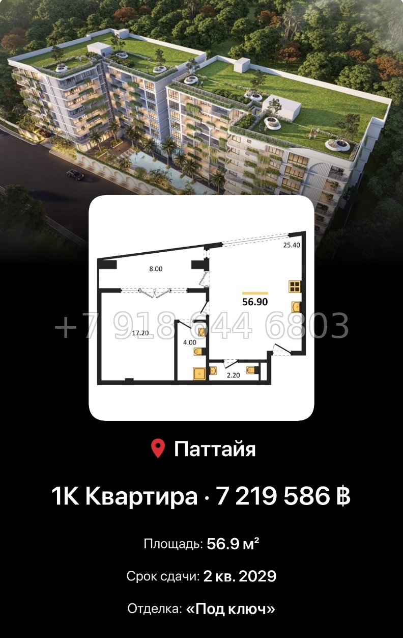№ 2. Avenue Boutique Condominium Паттайя  - миниатюра 43