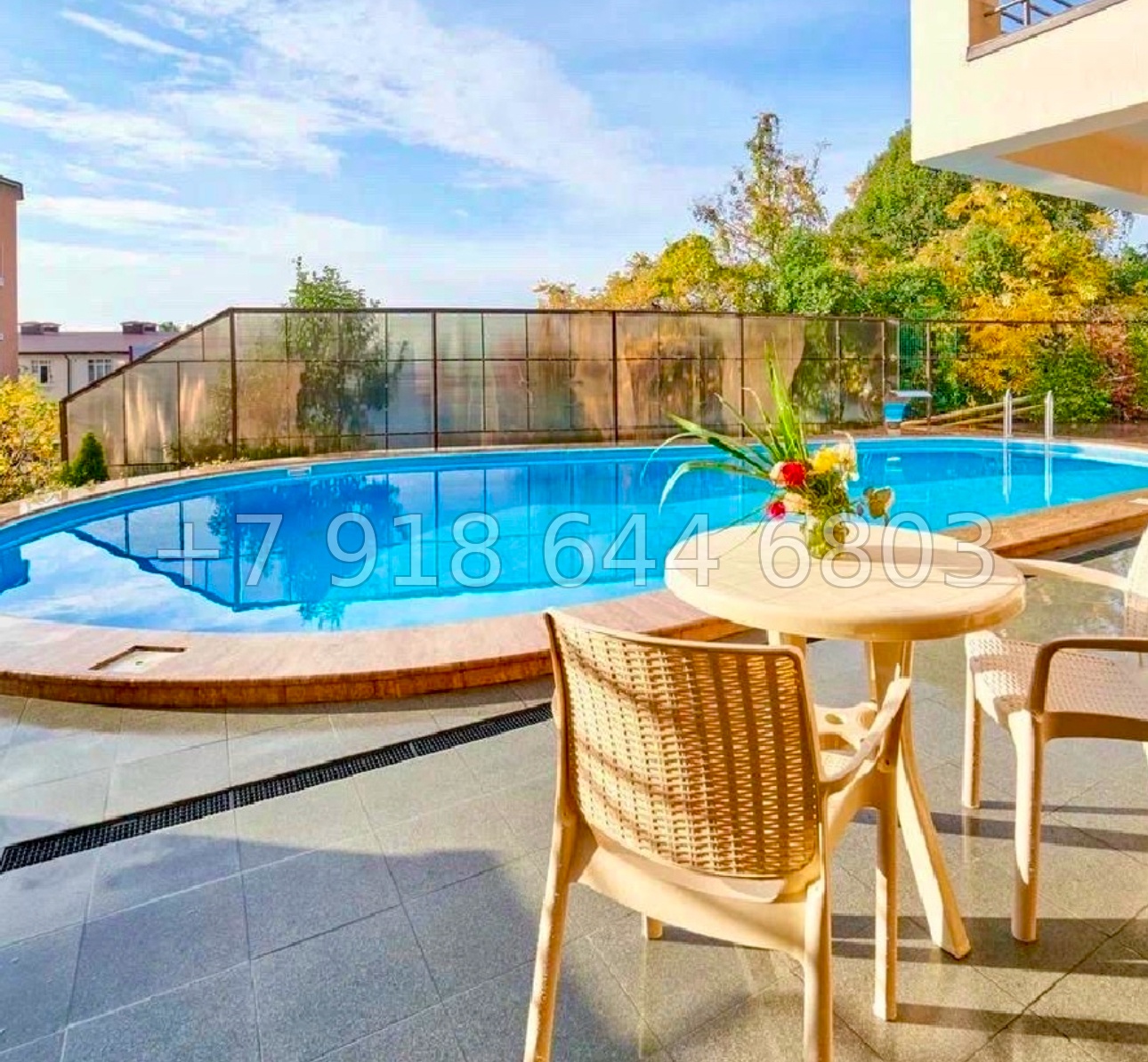 № 75в. Вилла в средиземноморском стиле в Адлере с бассейном  - миниатюра 15