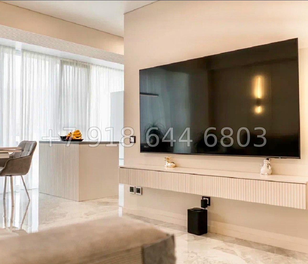 № 129р. Трёхкомнатная Квартира с хорошим ремонтом в Сочи ЖК Министерские озера  - миниатюра 15