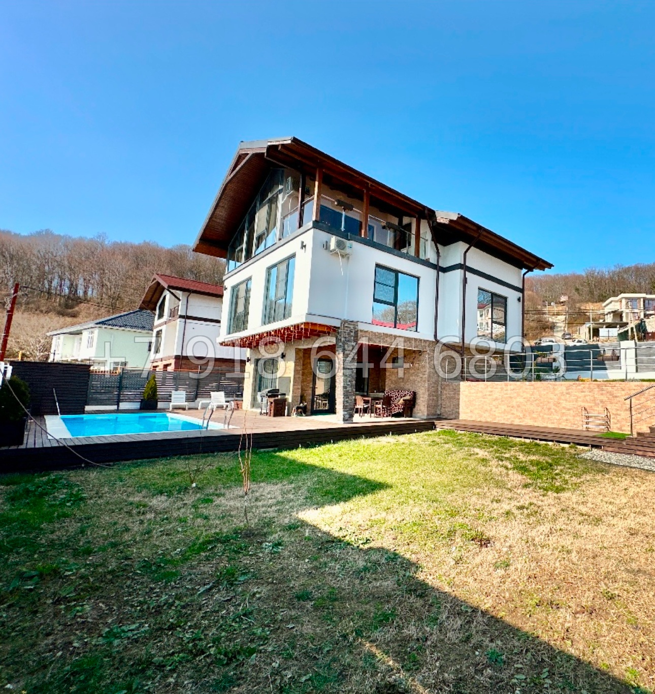 № 221 Б. Дом с бассейном в Сочи Каштаны  - миниатюра 5