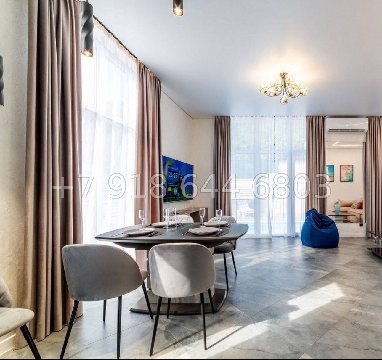 № 105 А. Дом с бассейном и с ремонтом в Сочи  - миниатюра 14