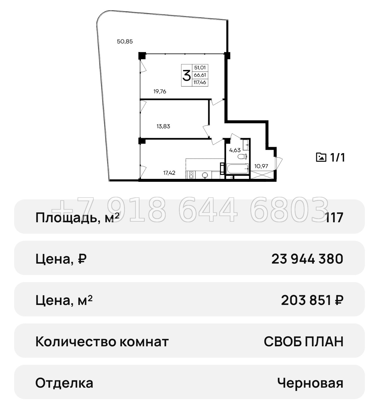 № 43 ю. Saga АК Ола-Апарт Саки - миниатюра 36