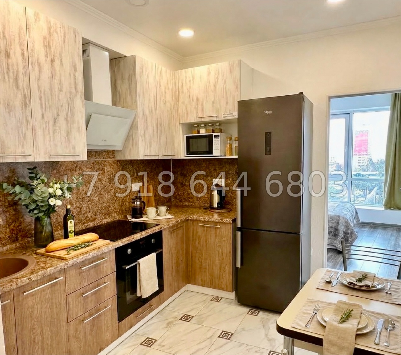 № 489 р. Двухкомнатная в центре города Сочи квартира  - миниатюра 4