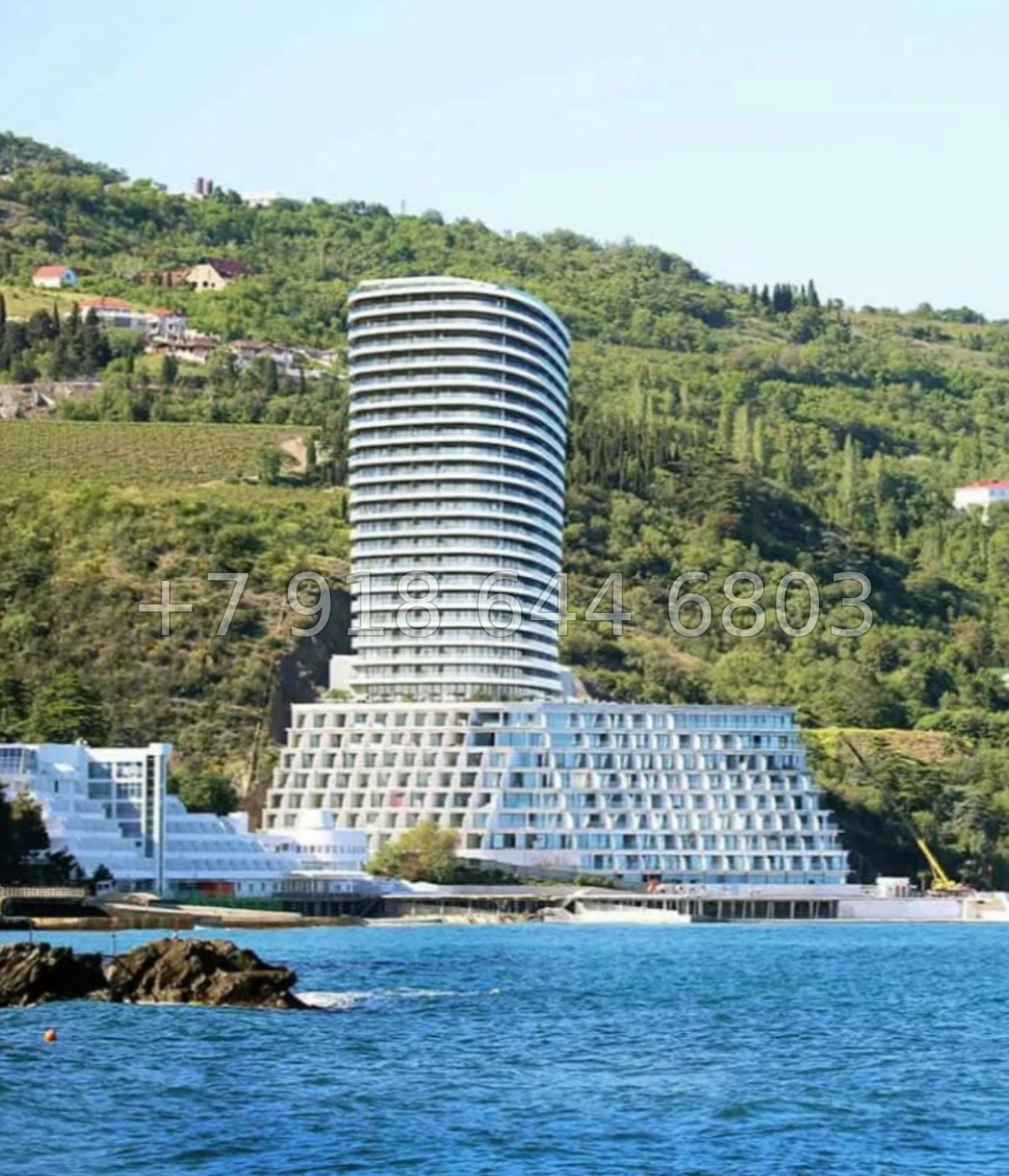 № 32 г. Крым Ялта вид на море с ЖК Аю Даг - миниатюра 1