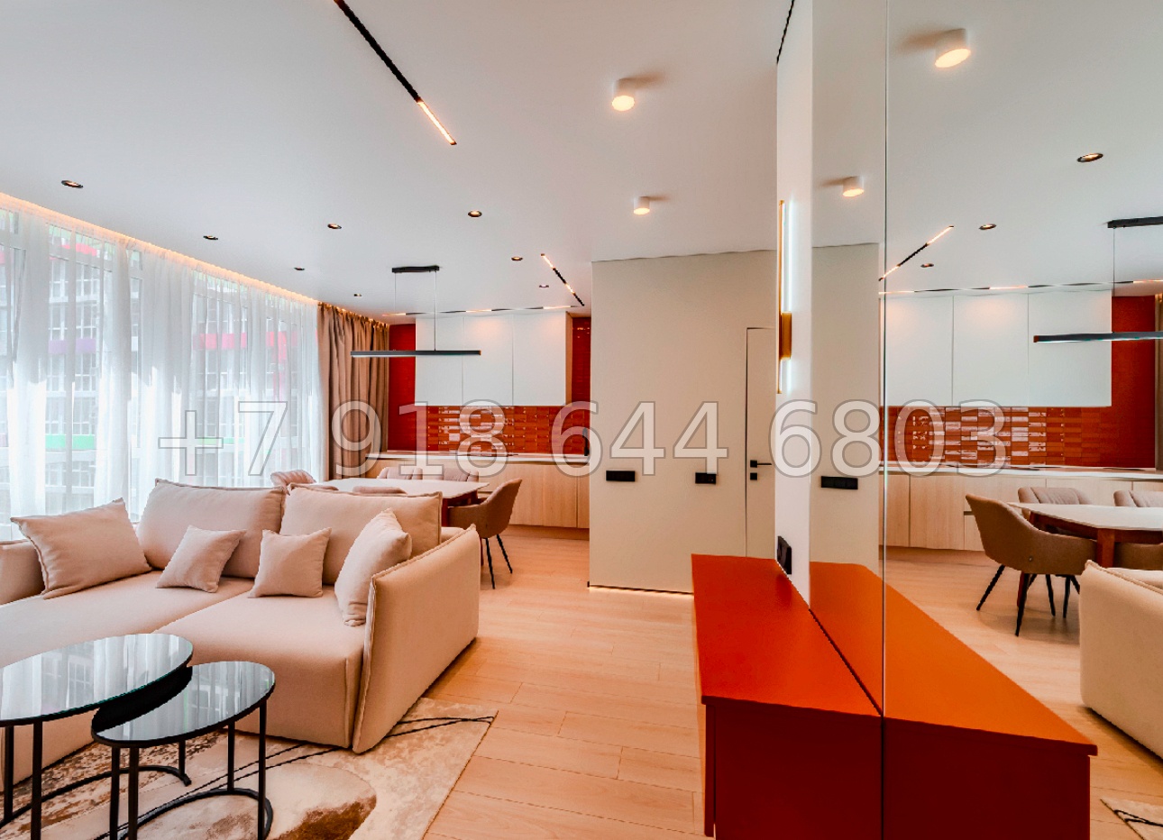 № 18р. Квартира с хорошим дорогим ремонтом в ЖК 123 Сочи  - миниатюра 1