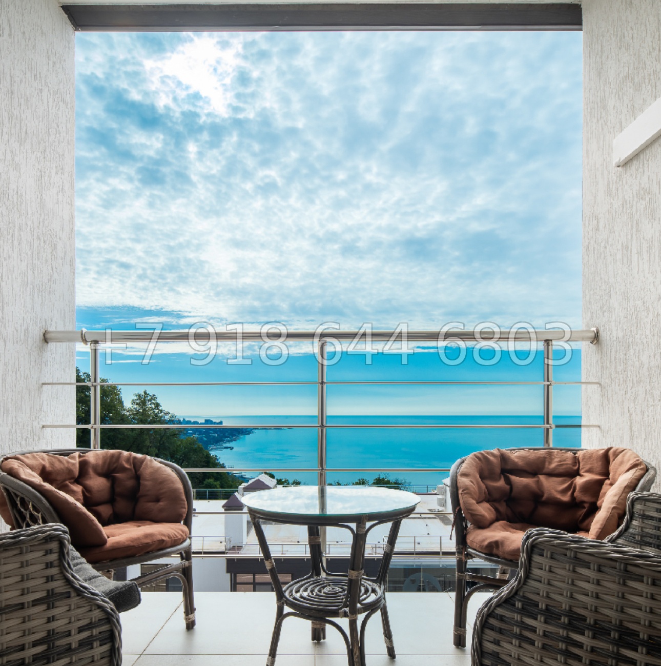 № 477 р. Квартира с видом на море в Сочи и с бассейном  - миниатюра 14