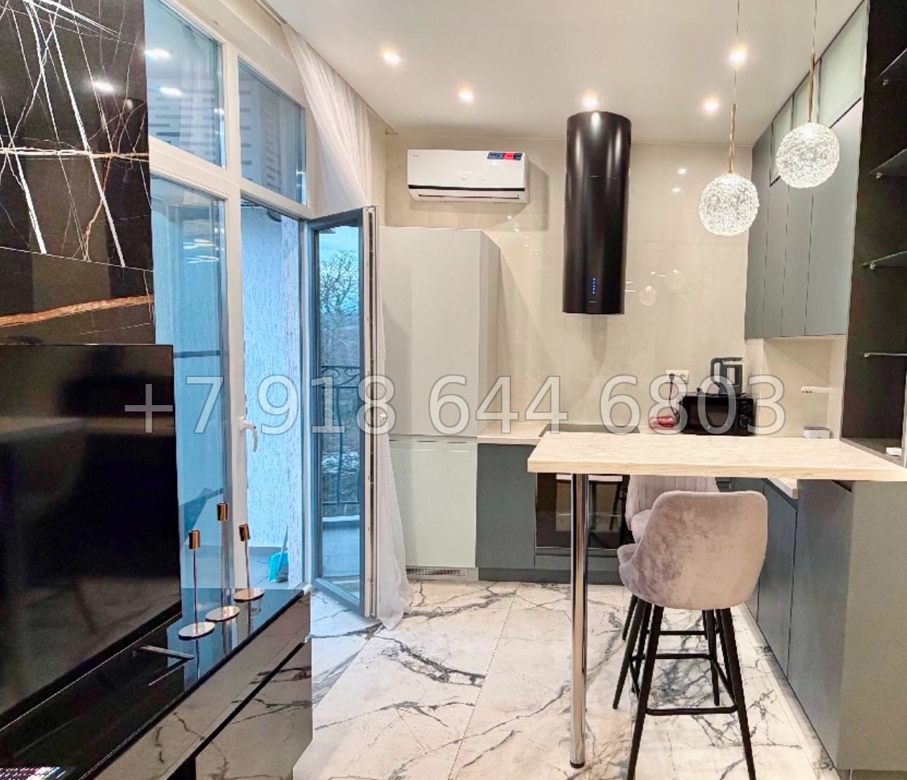 № 428 р. ЖК Меркато Сочи. Квартира с бассейном на территории  - миниатюра 12