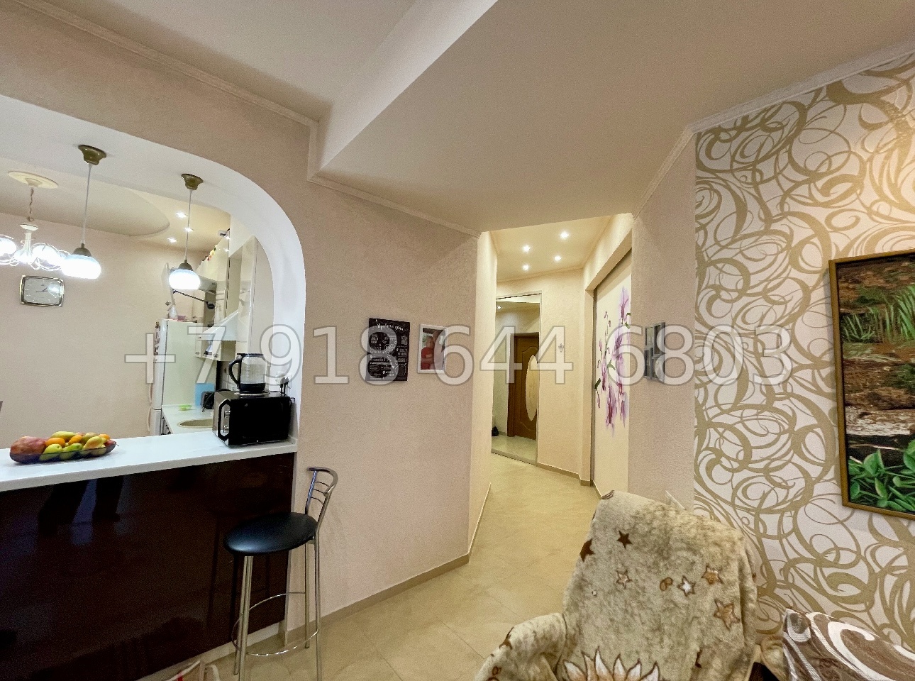 № 42р. Трёхкомнатная Квартира в тихом месте города Сочи  - миниатюра 11