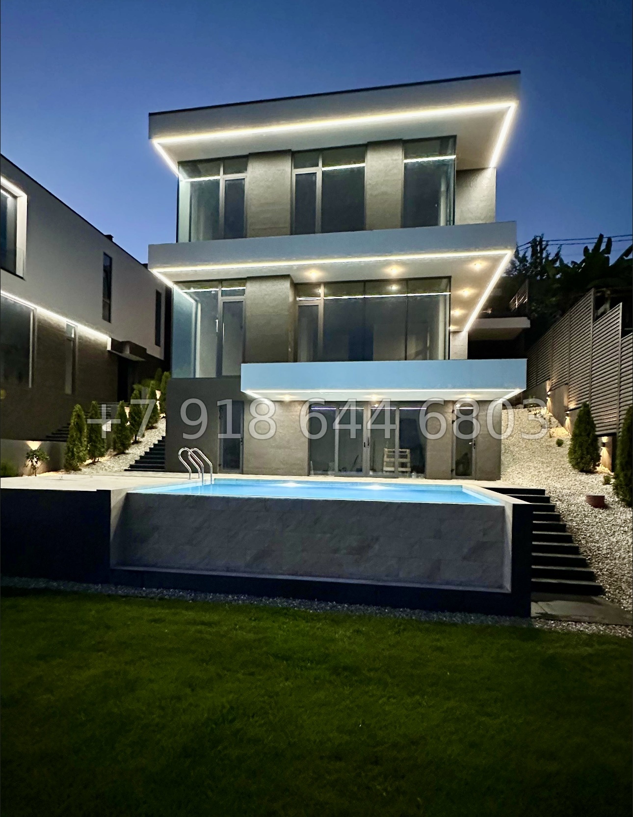 № 18 В. Два роскошных дома с бассейном и с прямым видом на море в Сочи  - миниатюра 21