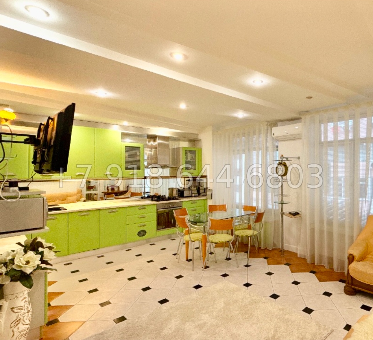 № 424 р. Большая двухкомнатная квартира в Сочи  - миниатюра 13