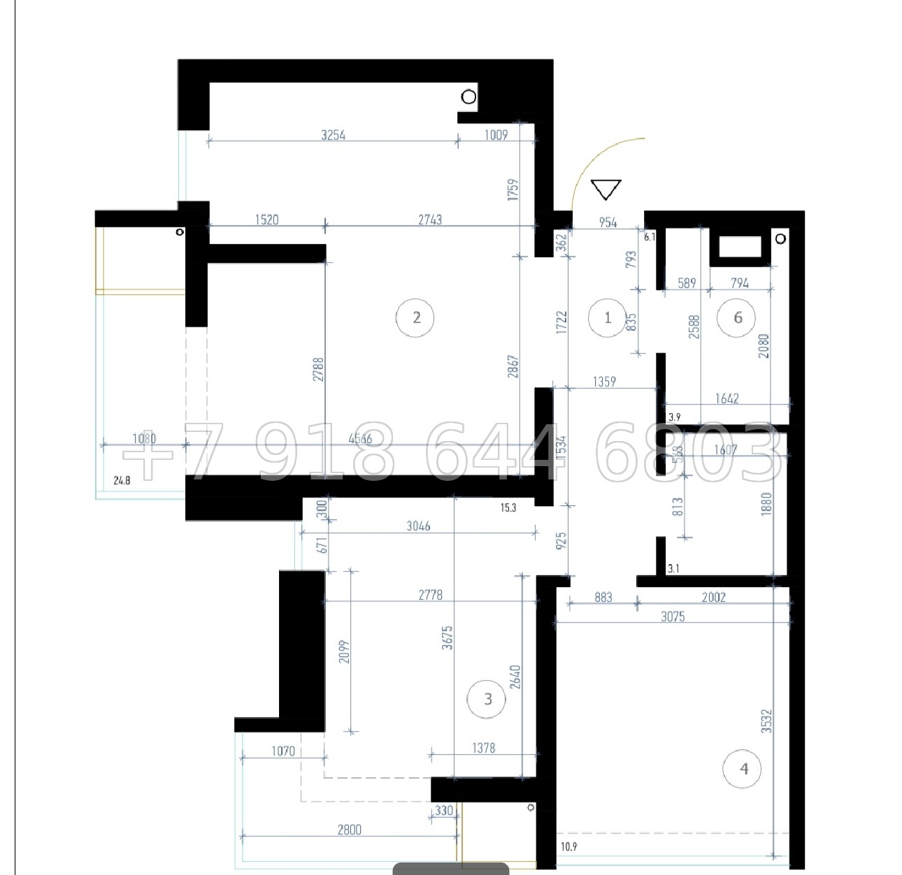 № 60р. Роскошная квартира в Сочи. Современный ЖК Сочи Парк - миниатюра 20