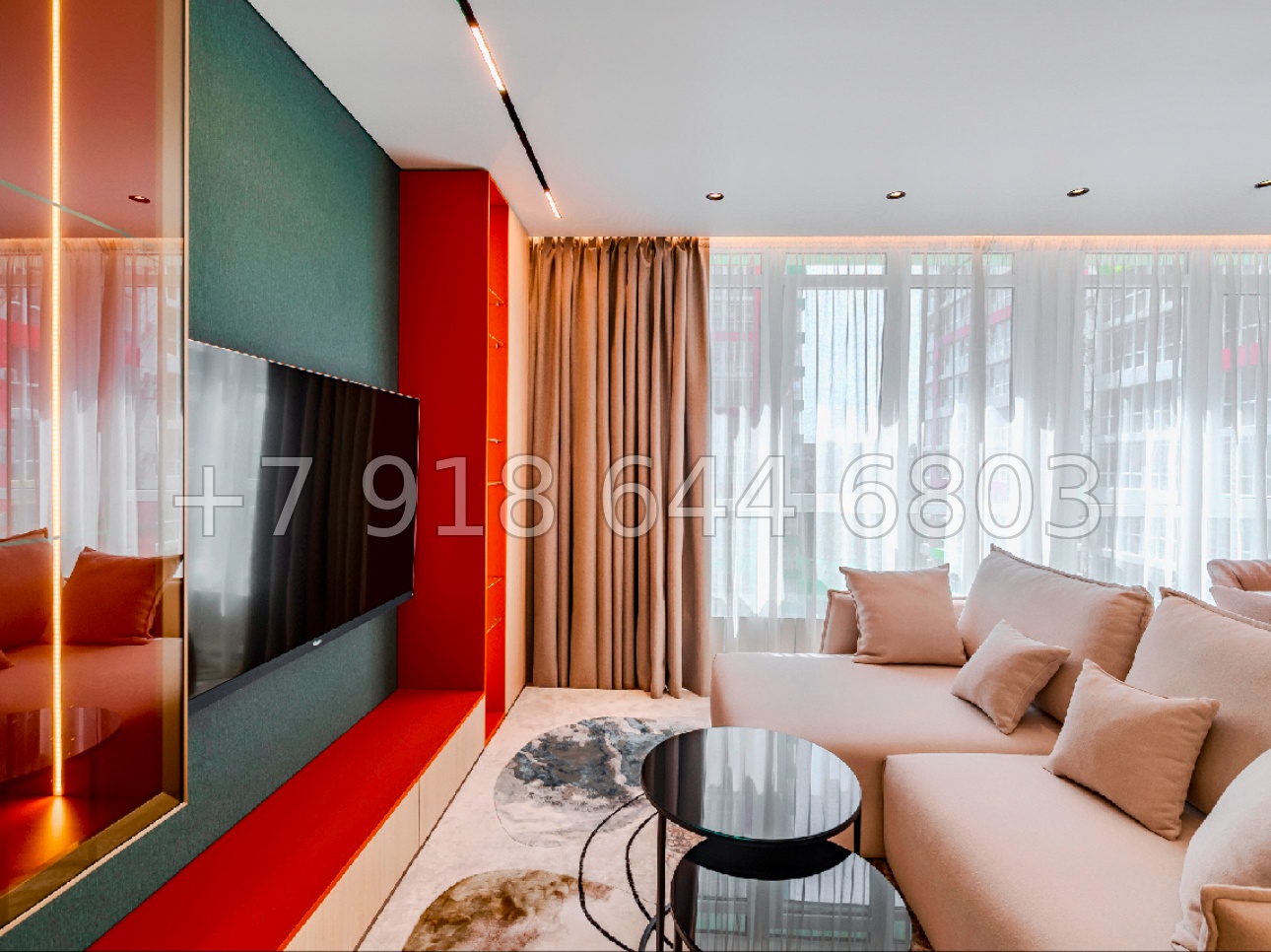 № 18р. Квартира с хорошим дорогим ремонтом в ЖК 123 Сочи  - миниатюра 12