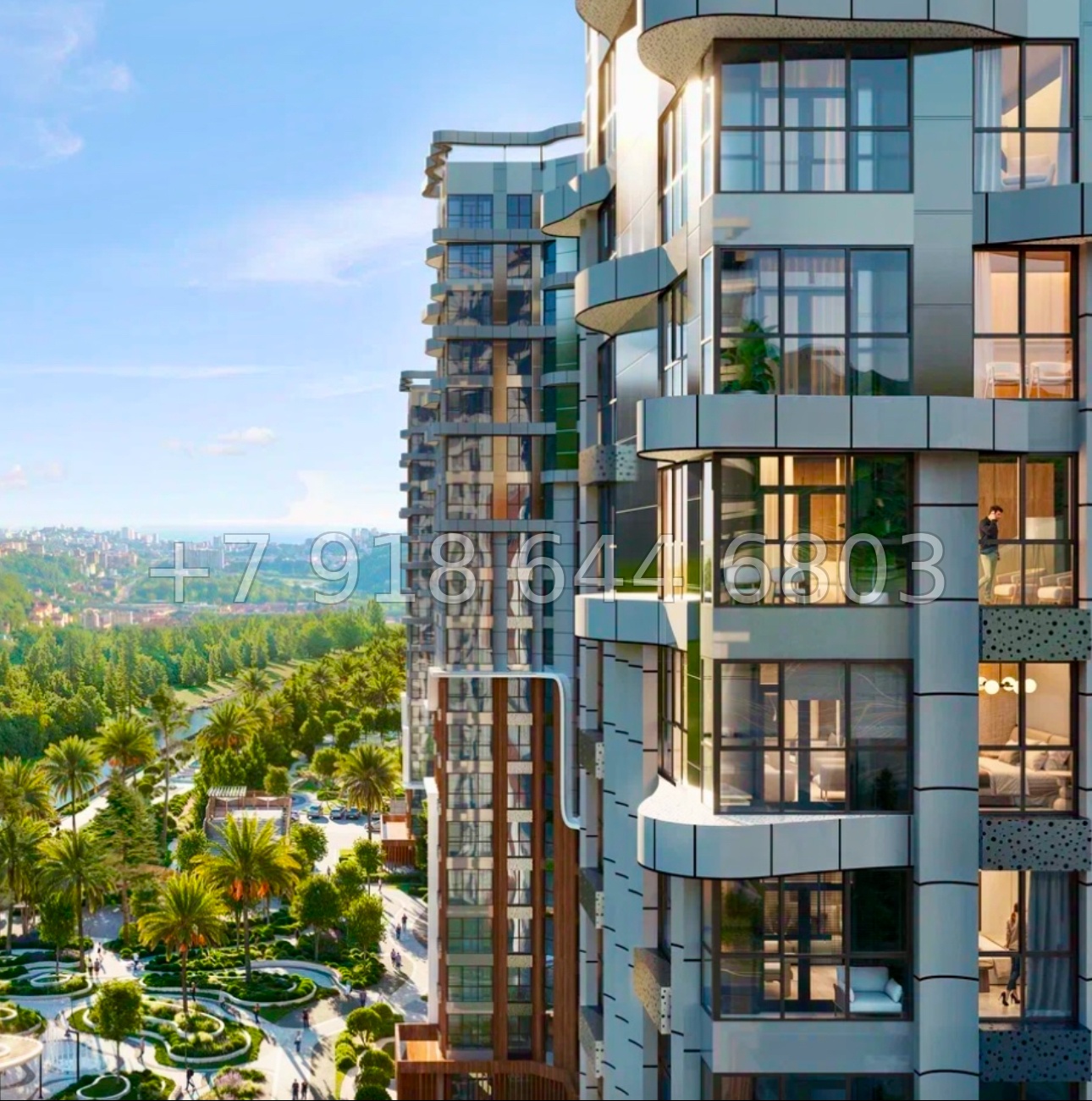 № 1 у. Квартиры в ЖК Светский Лес Сочи - миниатюра 4