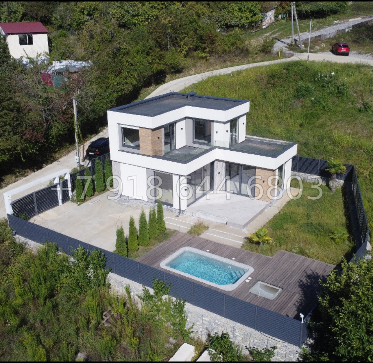 № 181 Б. Дом с бассейном и с видом на море в Сочи  - миниатюра 12