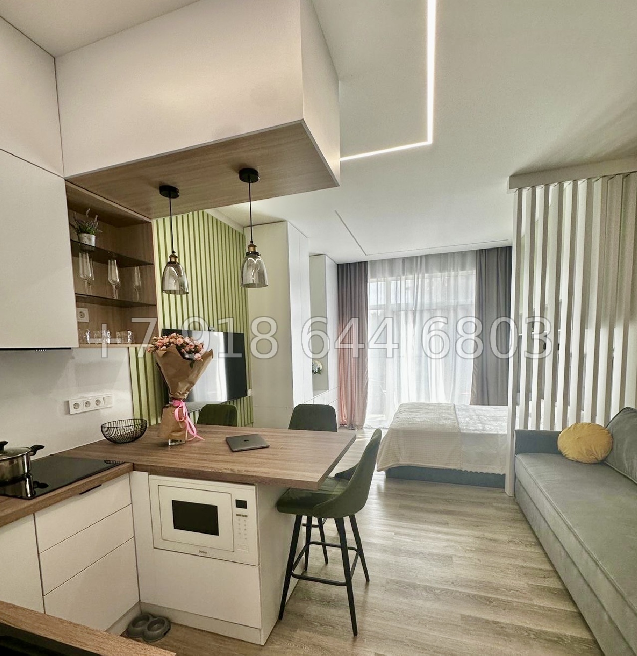 № 317 р. Квартира в доме Бизнес класса ЖК Аллея Парк Сочи  - миниатюра 4