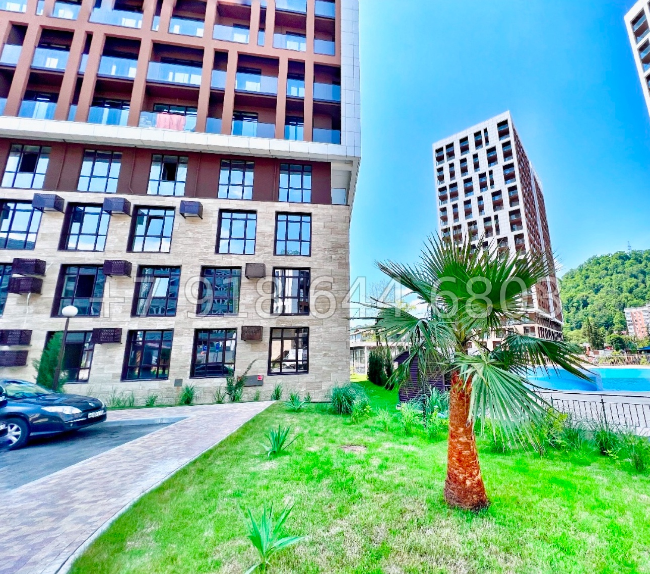 № 334 Р. Квартира без отделки в ЖК Аллея Парк Сочи Дагомыс  - миниатюра 3