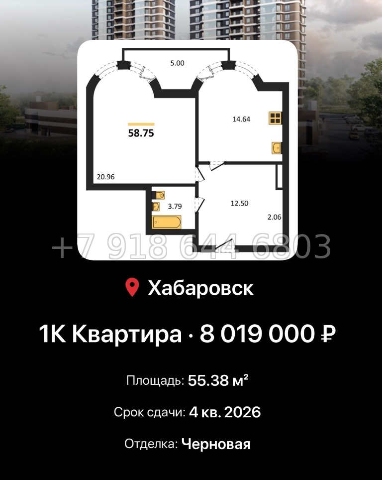 № 2. ЖК Аккорд Хабаровск  - миниатюра 16