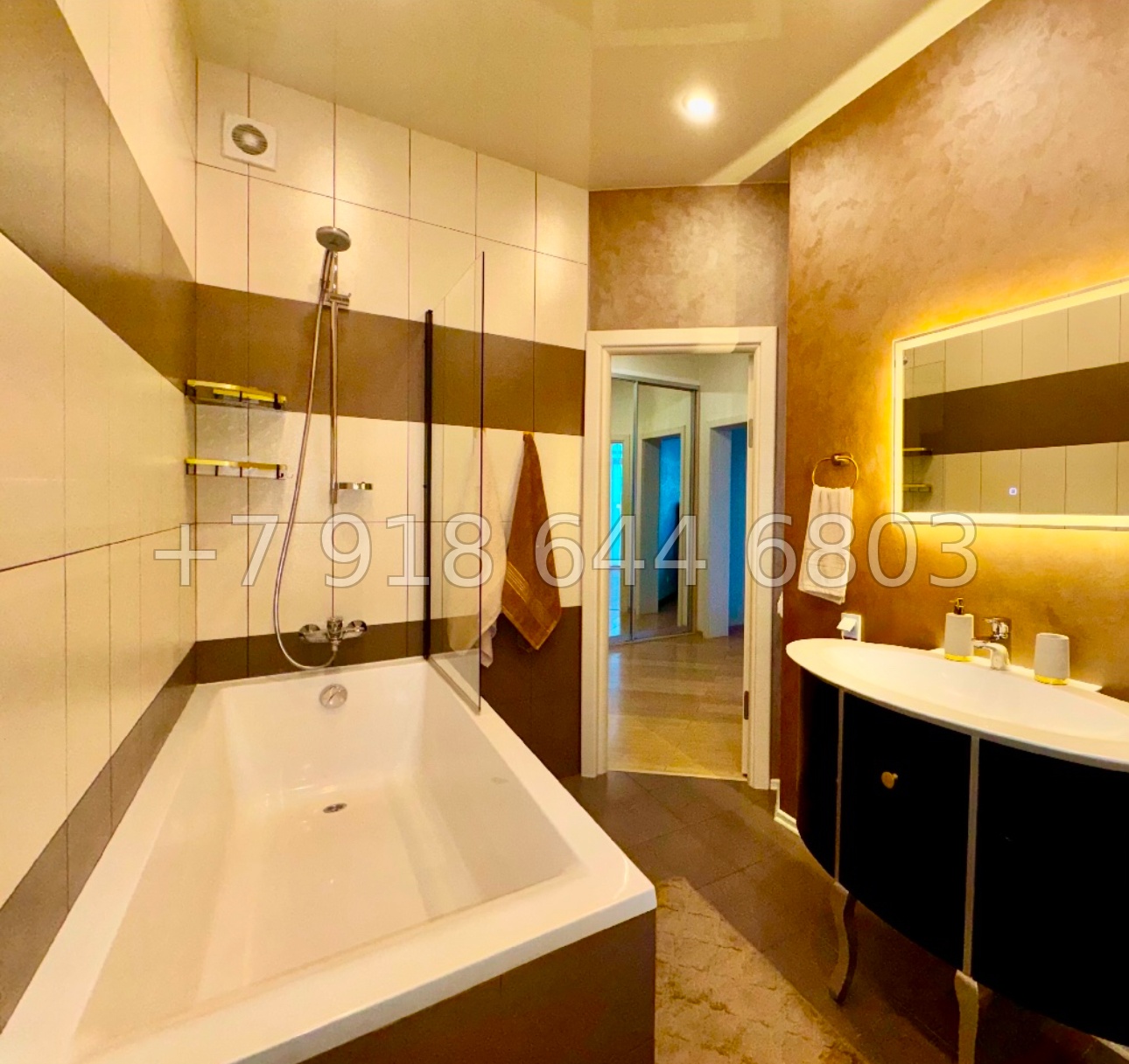 № 572 р. Квартира у парка Ривьера Сочи с бассейном  - миниатюра 19