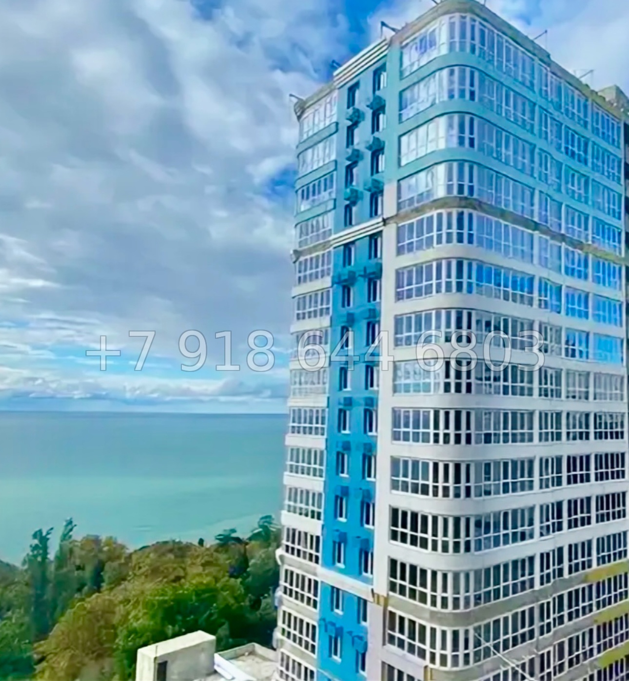 № 411 р. Квартира с видом на море в ЖК Южное море Сочи  - миниатюра 41