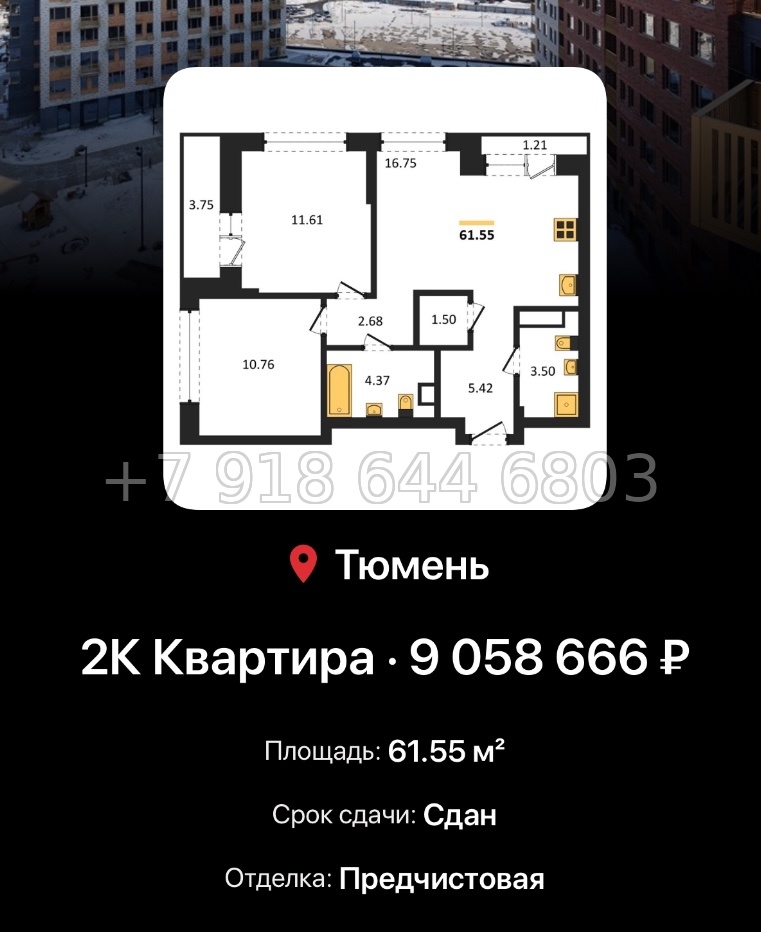 № 1. ЖК Авторский Тюмень  - миниатюра 171