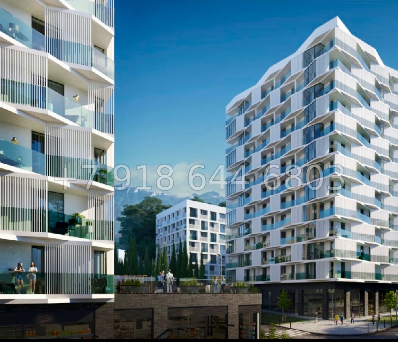 № 6ю. Квартиры у моря в Алуште. Дома Бизнес класса. ЖК Парковая Резиденция  - миниатюра 39