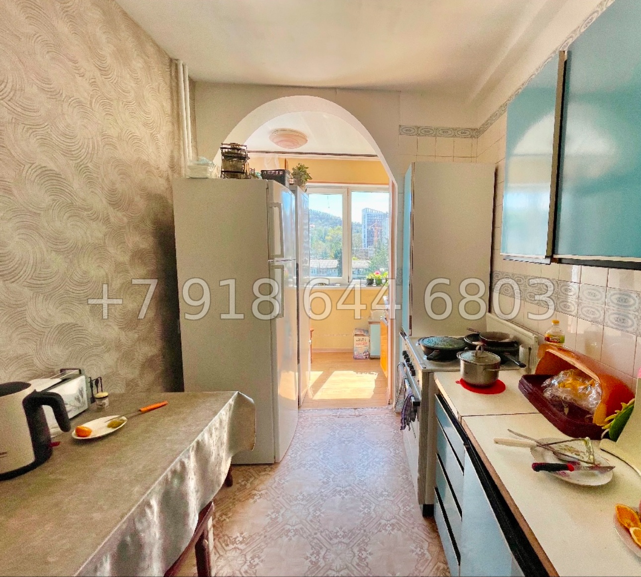 № 543 р. Трёхкомнатная Квартира в Дагомысе  - миниатюра 9