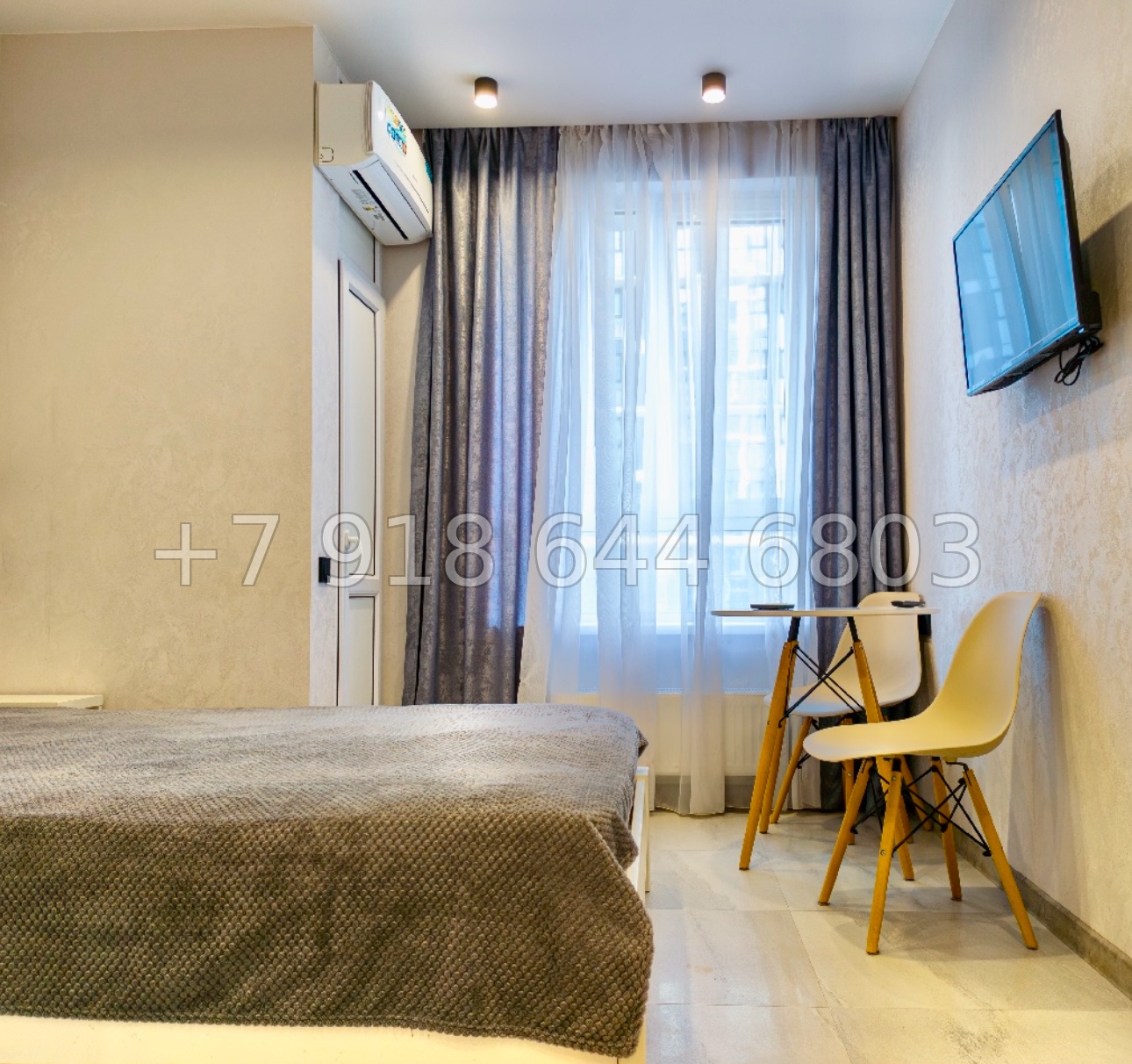 № 161 п. ЖК Сочи Парк. Квартира с кроватью  - миниатюра 1