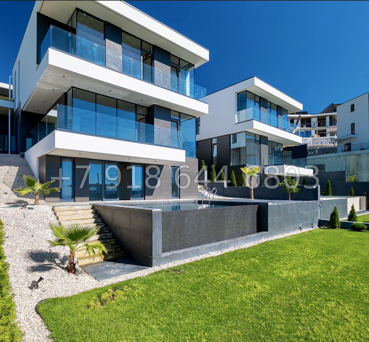 № 18 В. Два роскошных дома с бассейном и с прямым видом на море в Сочи  - миниатюра 3