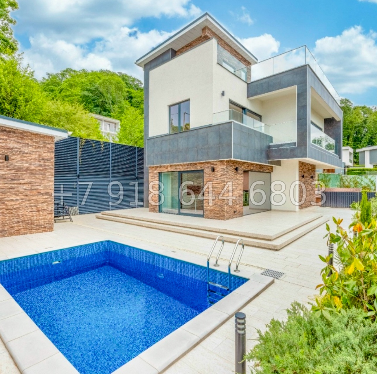 № 61 в. Коттедж с бассейном и новым ремонтом в Сочи Хоста - миниатюра 34