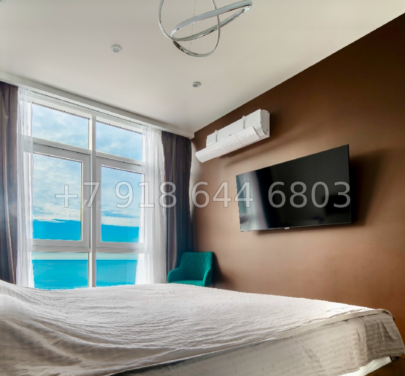 № 477 р. Квартира с видом на море в Сочи и с бассейном  - миниатюра 34