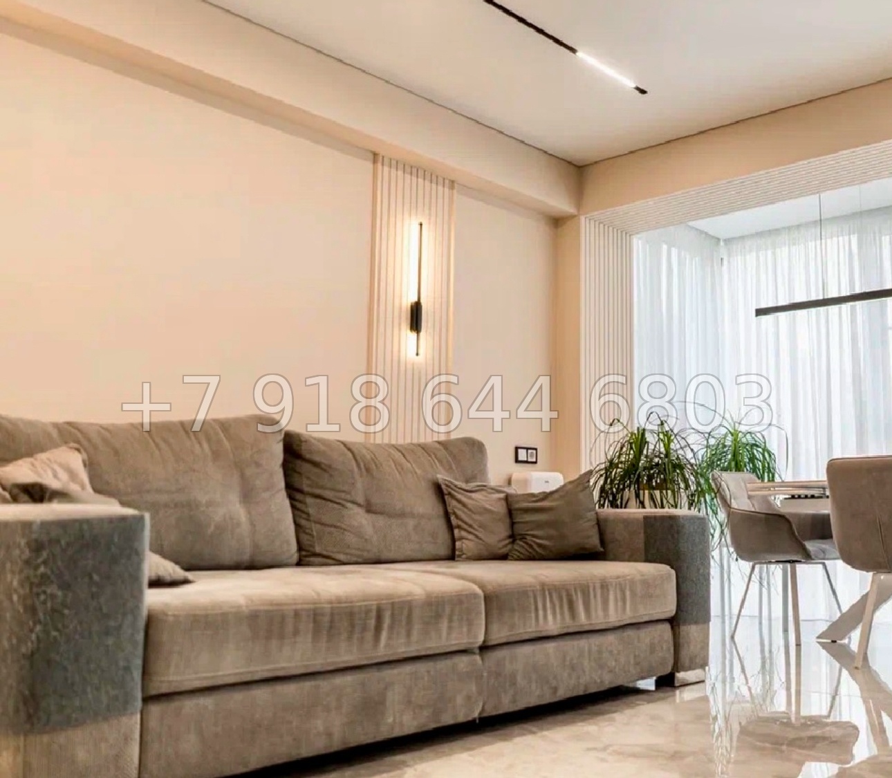 № 129р. Трёхкомнатная Квартира с хорошим ремонтом в Сочи ЖК Министерские озера  - миниатюра 3