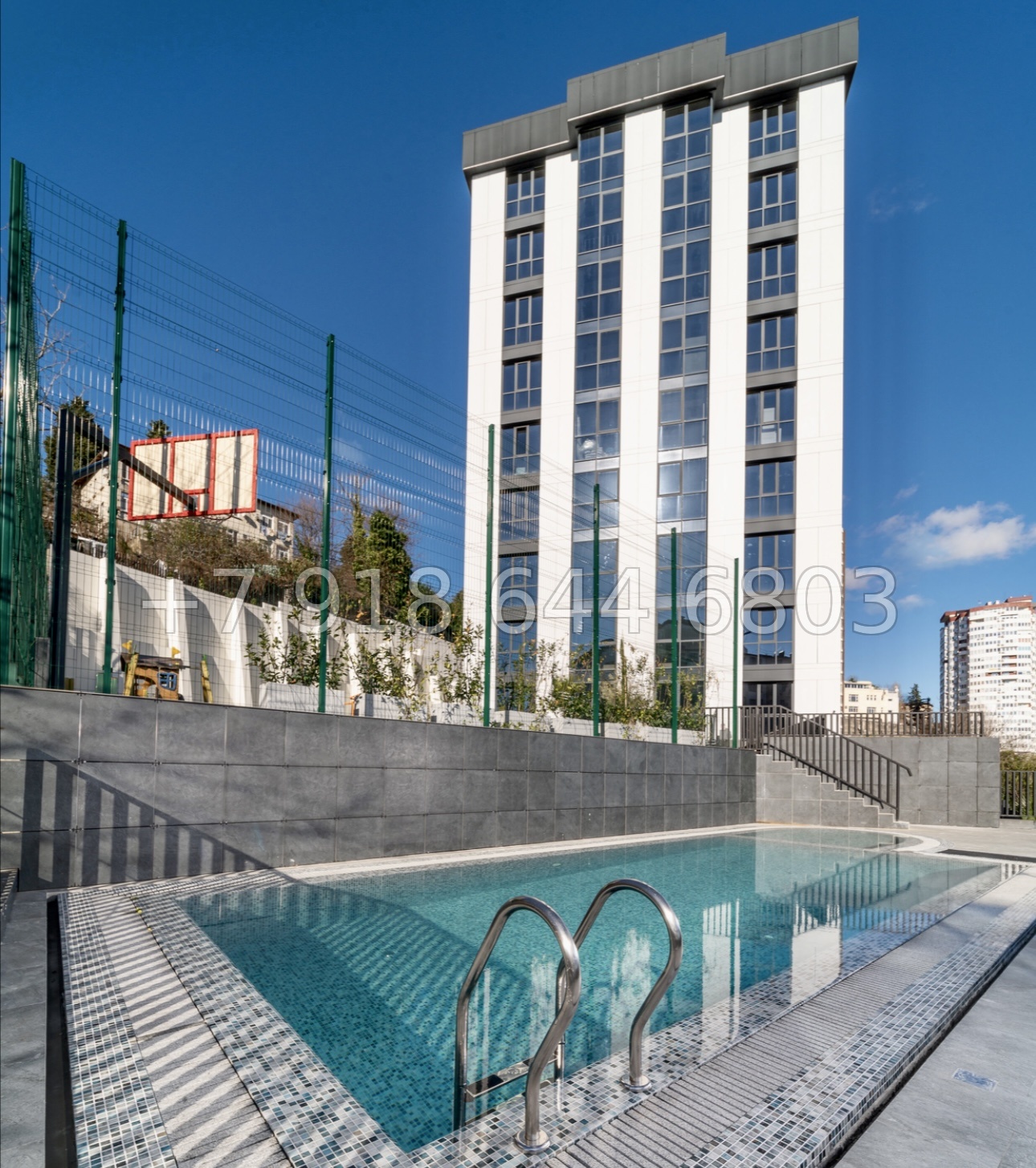 № 572 р. Квартира у парка Ривьера Сочи с бассейном  - миниатюра 6