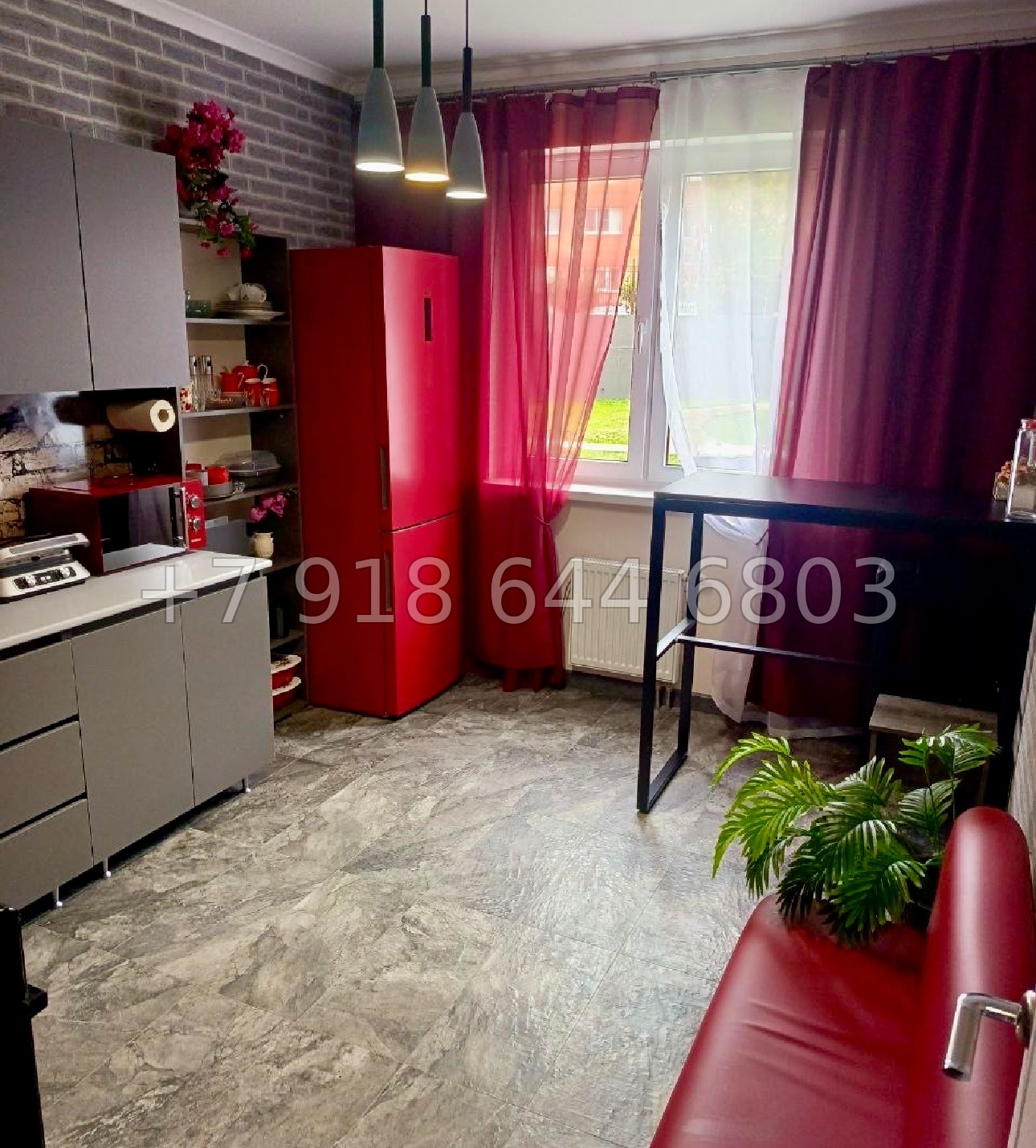 № 52р. Квартира двухкомнатная в новом доме с ремонтом и мебелью  - миниатюра 10