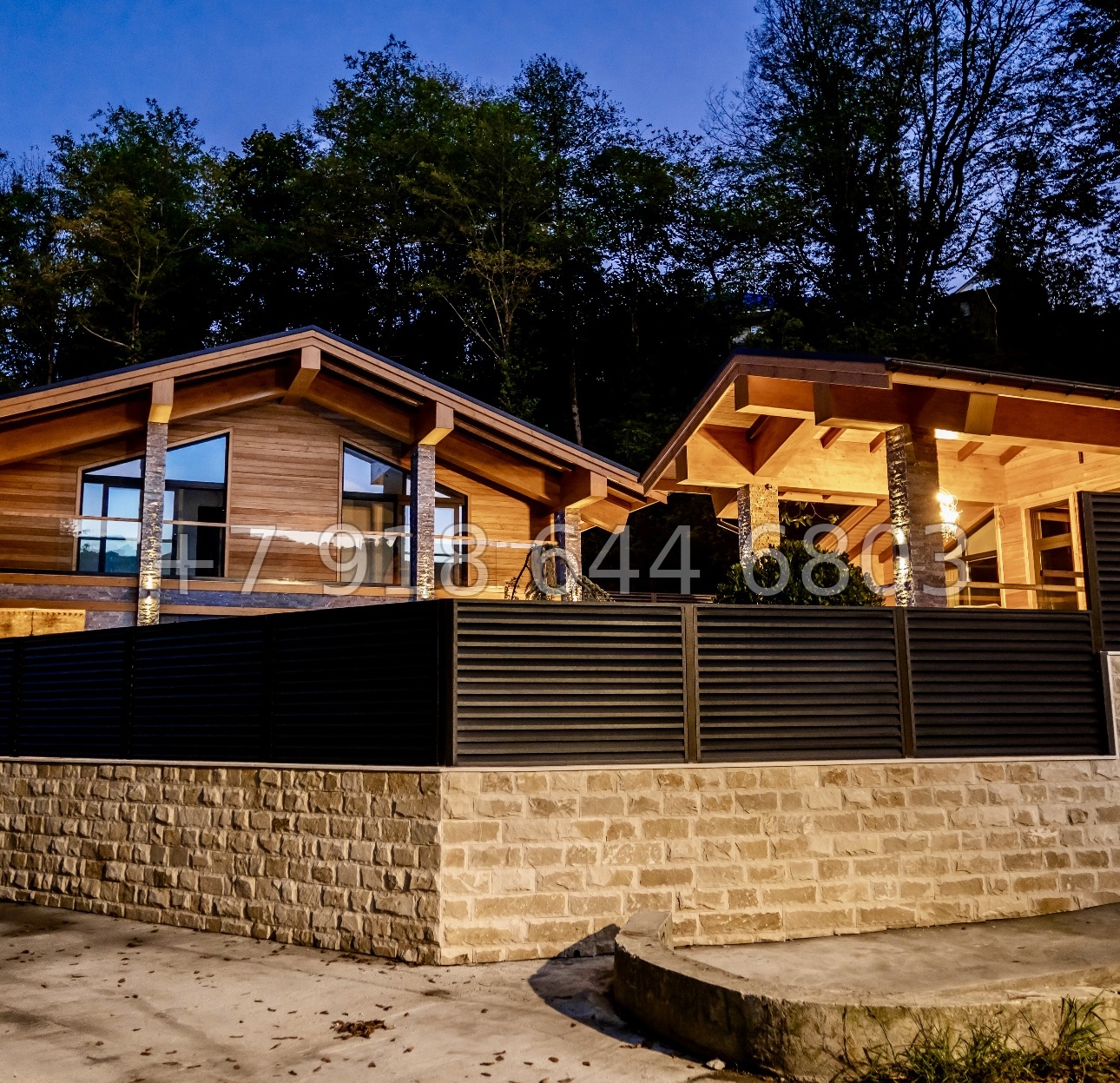 № 25В. Роскошный дом из бруса в городе Сочи с бассейном  - миниатюра 4