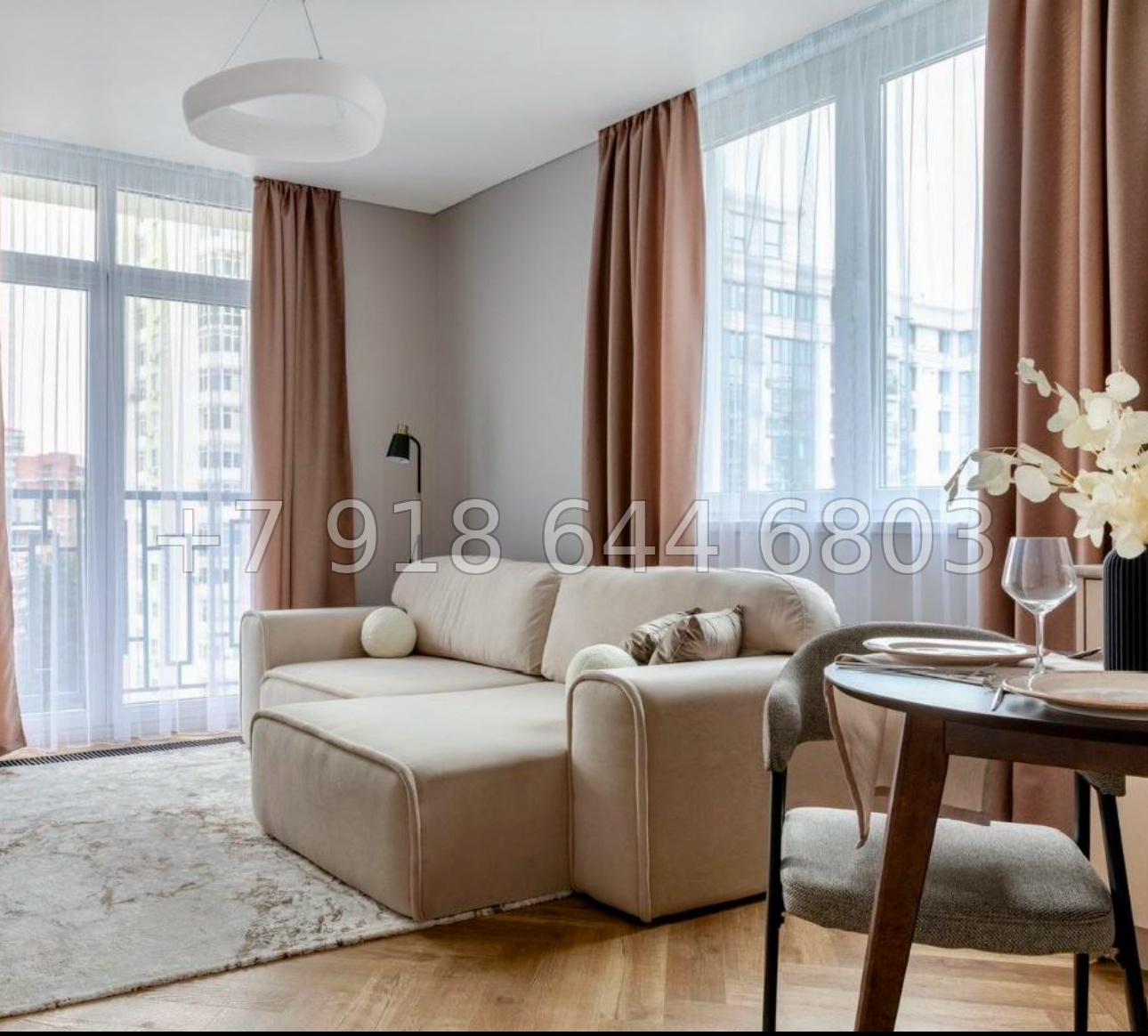 № 54 р. Трёхкомнатная Роскошная квартира в центре Сочи ЖК Альпийский квартал  - миниатюра 5