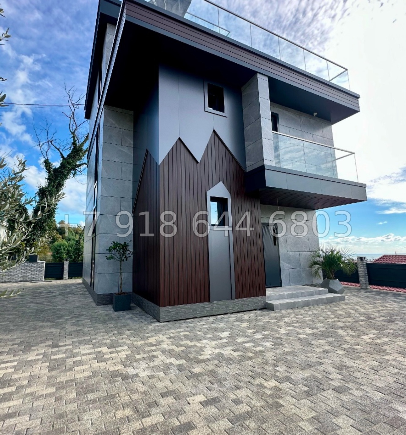 № 87 Б. Дом с видом на Олимпийский парк. Современный дом в Адлере  - миниатюра 2