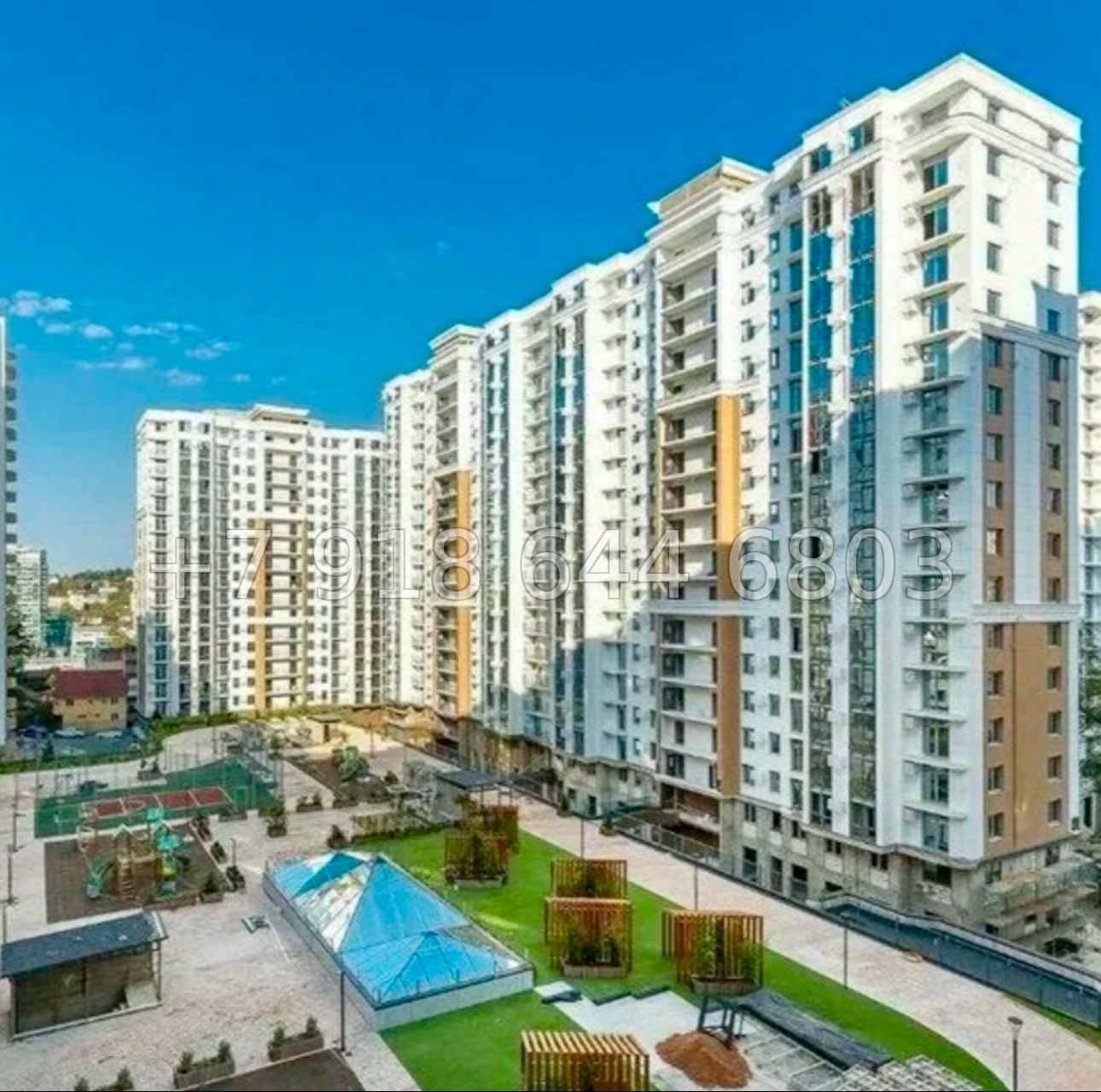 № 45р. Двухкомнатная Квартира в популярном Жилом Комплексе в центре города Сочи.  - миниатюра 14