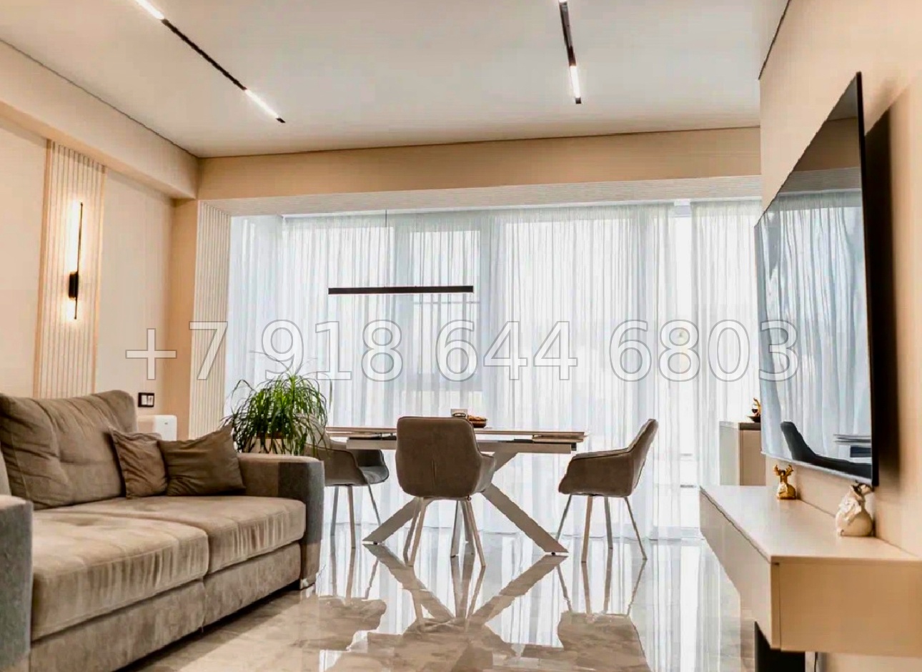 № 129р. Трёхкомнатная Квартира с хорошим ремонтом в Сочи ЖК Министерские озера  - миниатюра 10