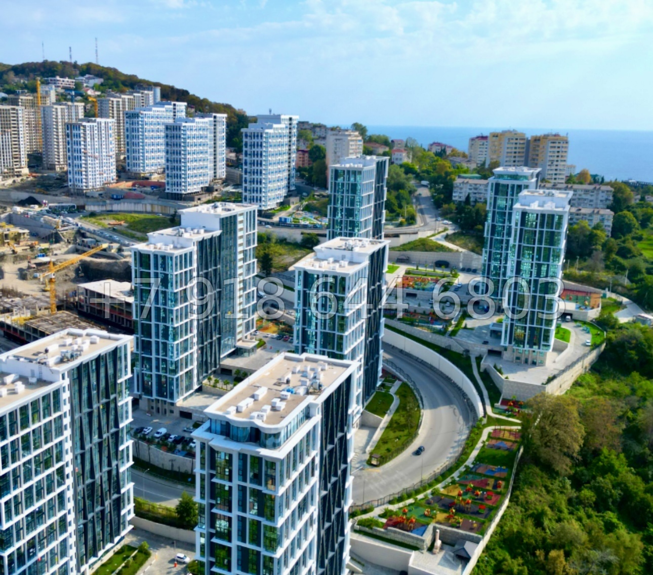 № 44п. Квартира в Сочи с прекрасным ремонтом в ЖК Сочи Парк  - миниатюра 18