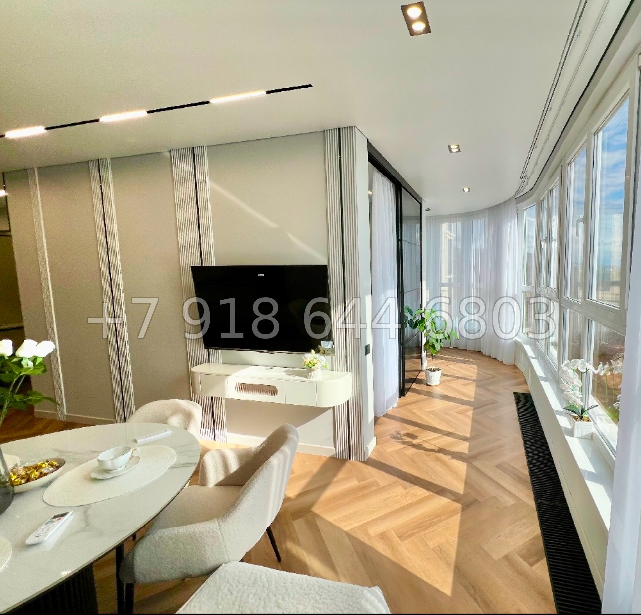 № 375 р. Трёхкомнатная квартира с прямым видом на Чёрное море в городе Сочи  - миниатюра 7