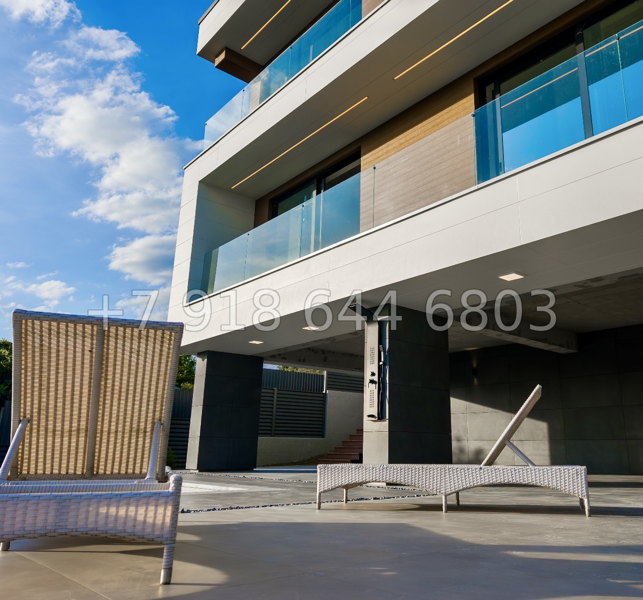 № 28 м. Современный дом с бассейном в Адлере  - миниатюра 7