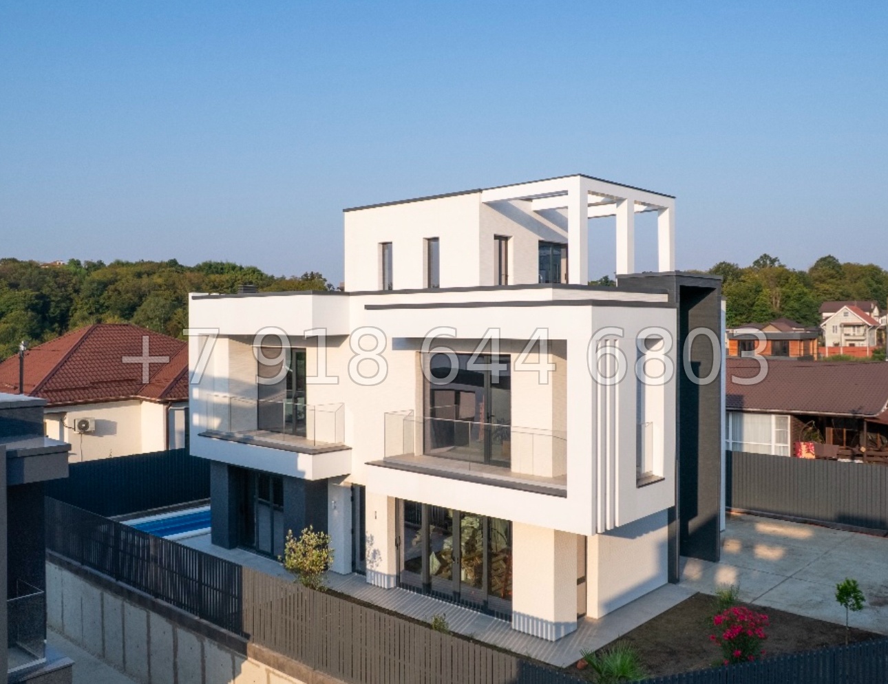 № 117 Б. Адлер 8 домов с бассейном  - миниатюра 12