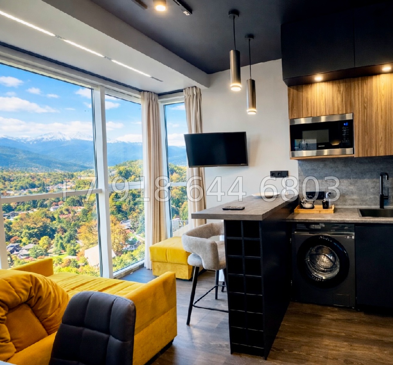 № 153 р. Однокомнатная квартира в ЖК Сочи Парк. Редкая планировка  - миниатюра 4