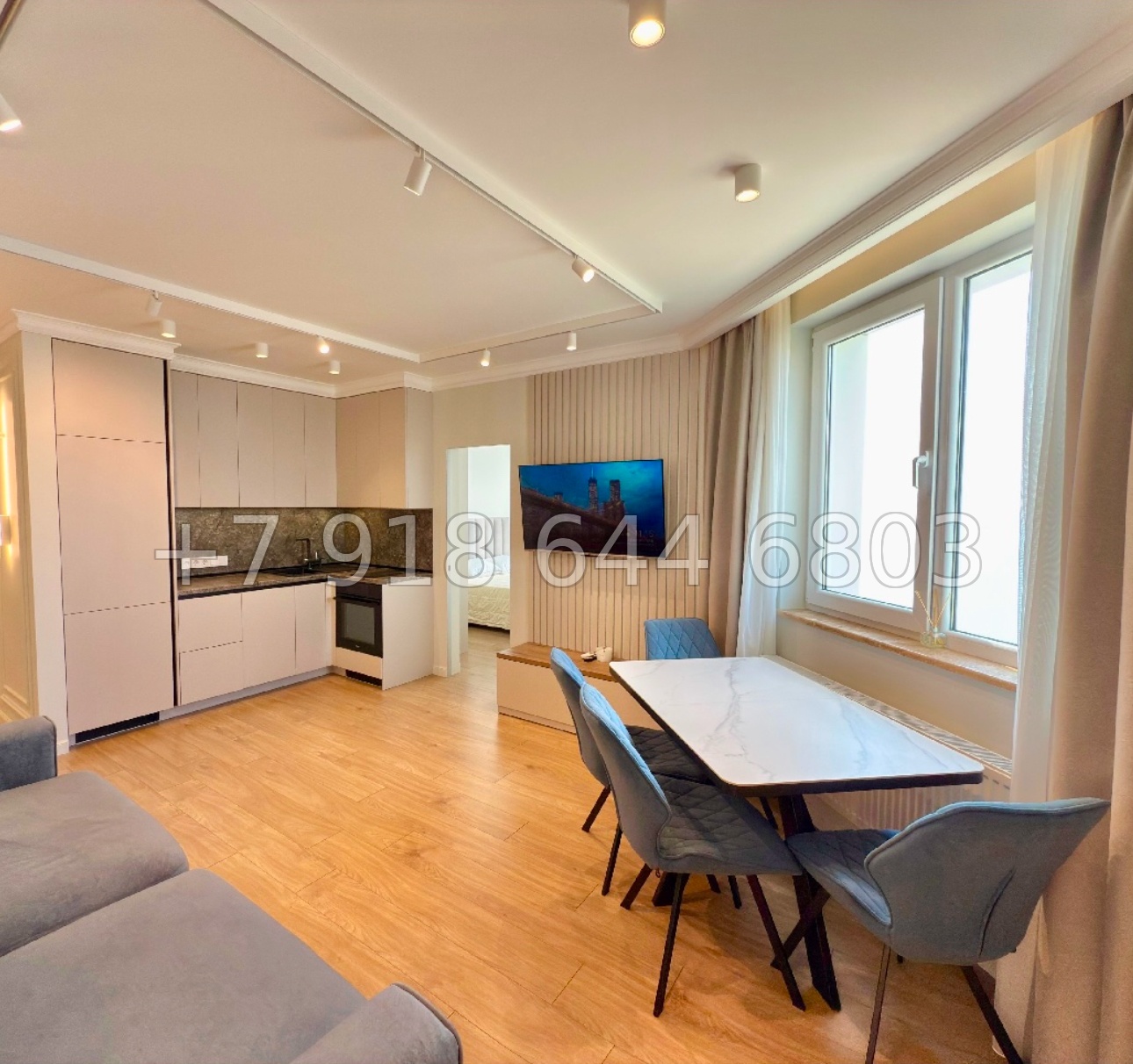 № 576 р. Двухкомнатная квартира с прямым видом на море в городе Сочи  - миниатюра 11