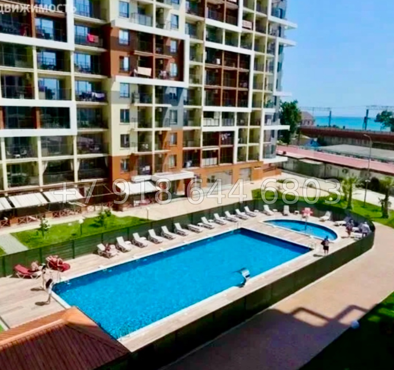 № 318 р. Квартира у моря в ЖК Каравелла Португалии Сочи  - миниатюра 17