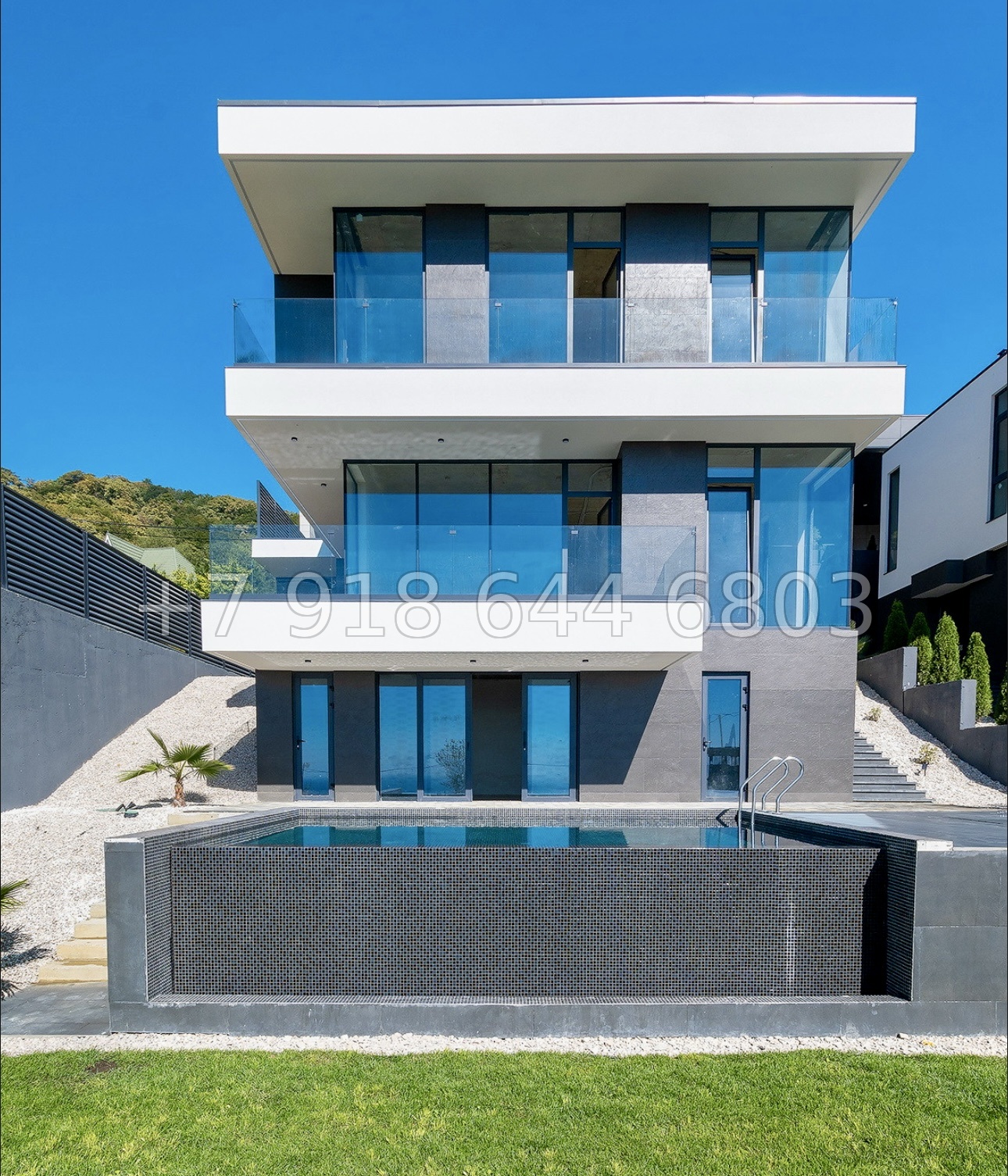 № 18 В. Два роскошных дома с бассейном и с прямым видом на море в Сочи  - миниатюра 20