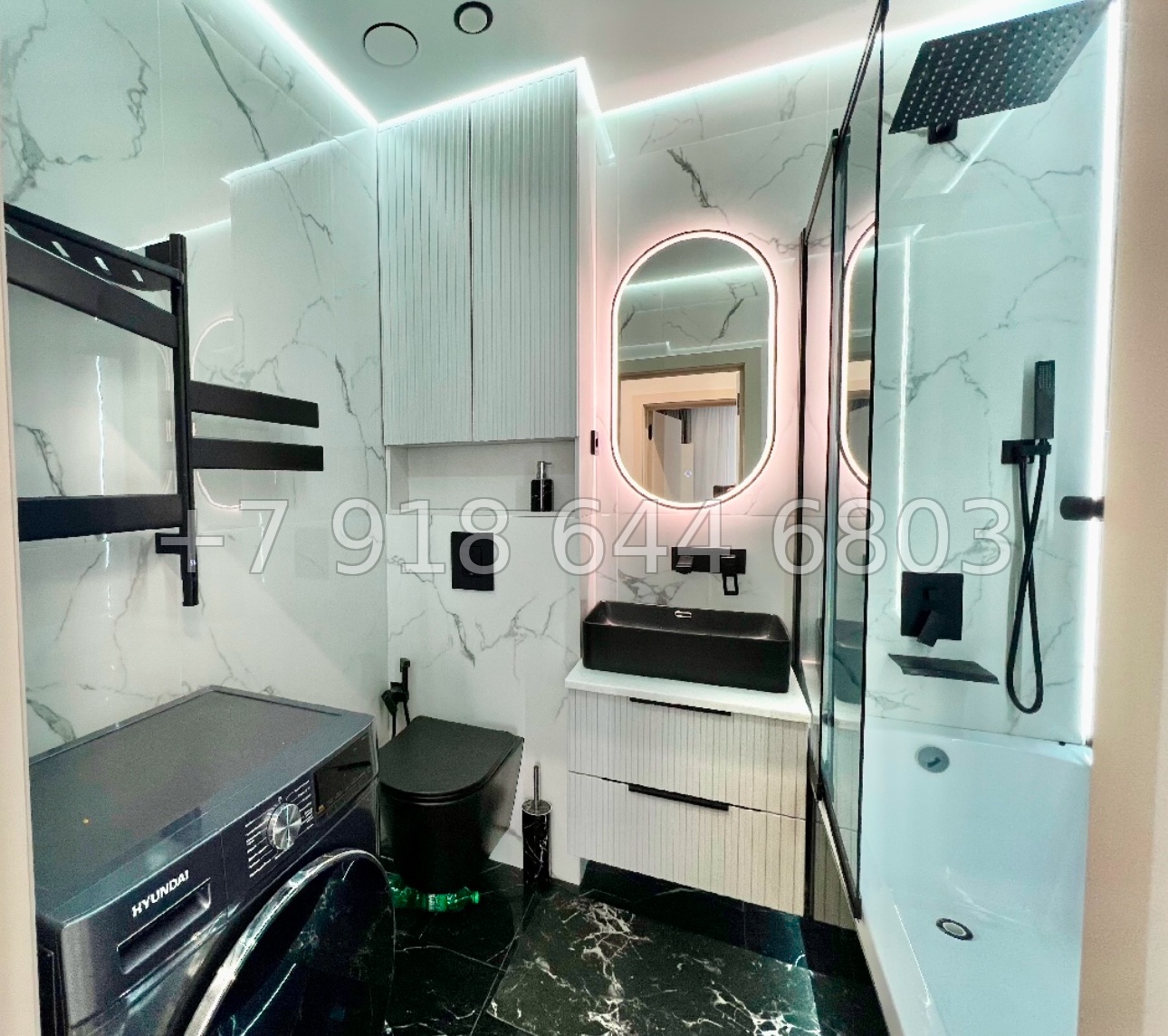 № 375 р. Трёхкомнатная квартира с прямым видом на Чёрное море в городе Сочи  - миниатюра 26