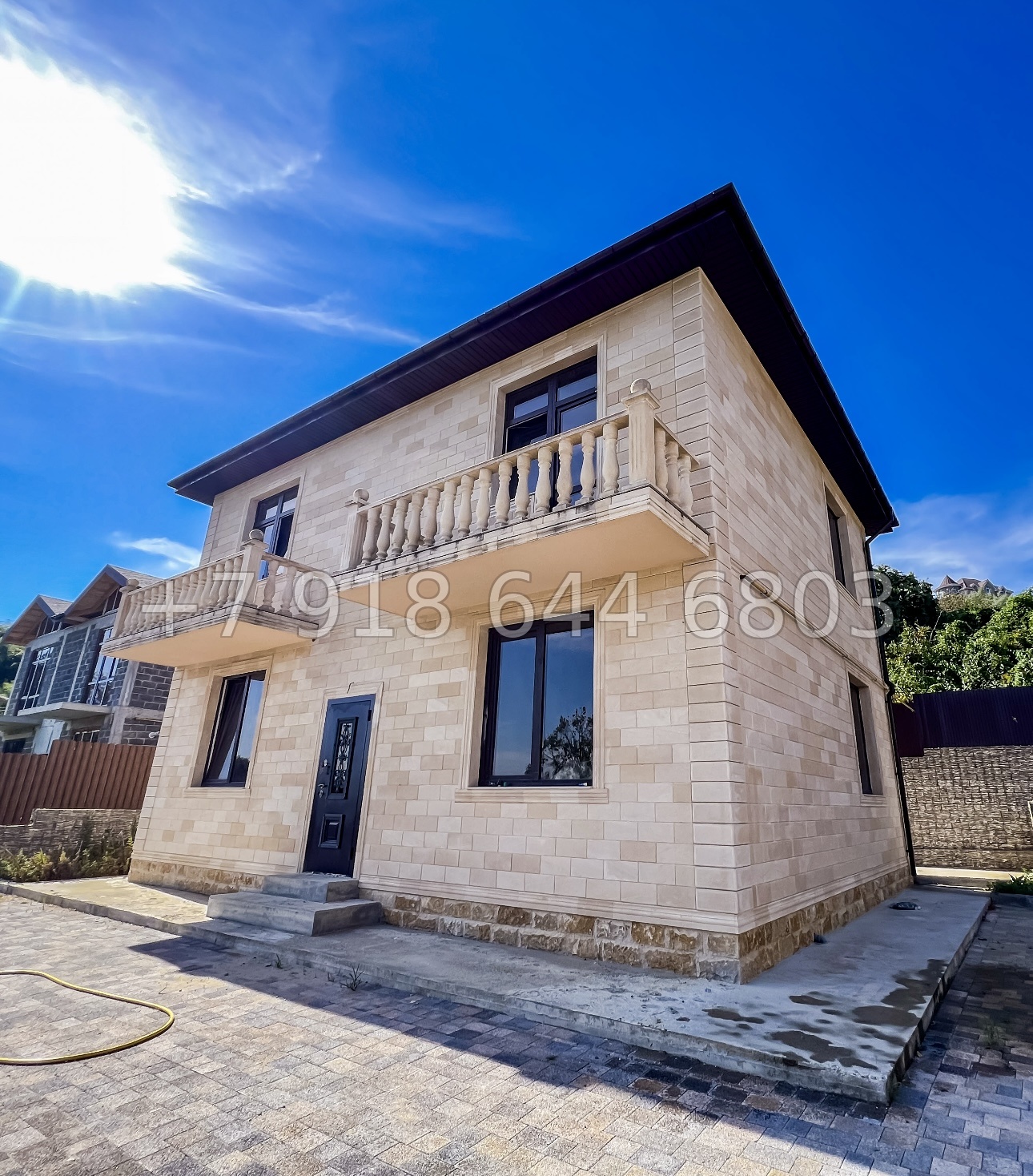 № 38 А. Два дома из дагестанского камня в Адлере  - миниатюра 2